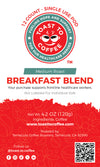 Specialty medium roast coffee pods from the "Morning Rounds" Breakfast Blend by Toast to Coffee.
